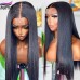 Stema 2x6 HD / Transparent Lace Closure Straight Wigs
